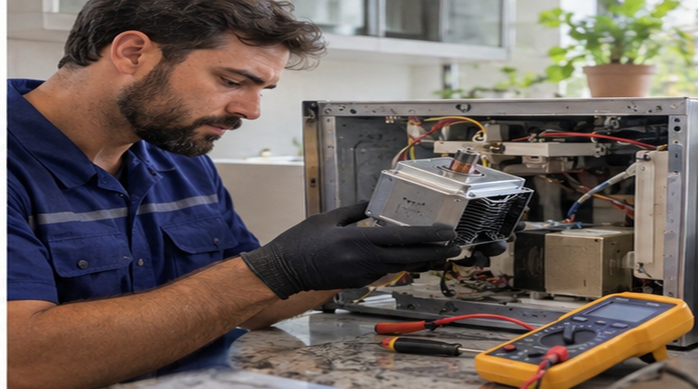 Conserto de micro-ondas em São José do Rio Preto‑SP: troca do magnetron